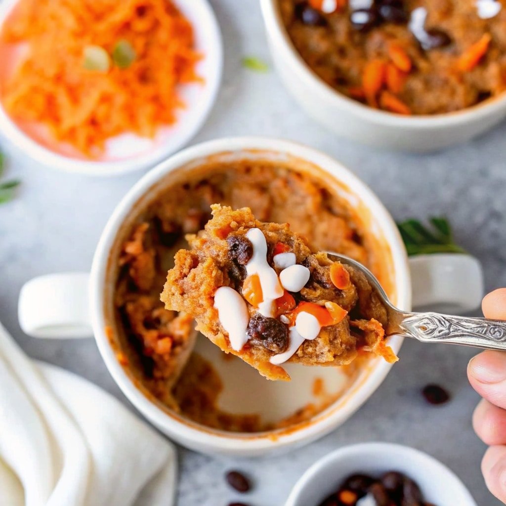 Carrot Mug Cake: Quick, Healthy, and Delicious in Minutes 7 serving carrot mug cake