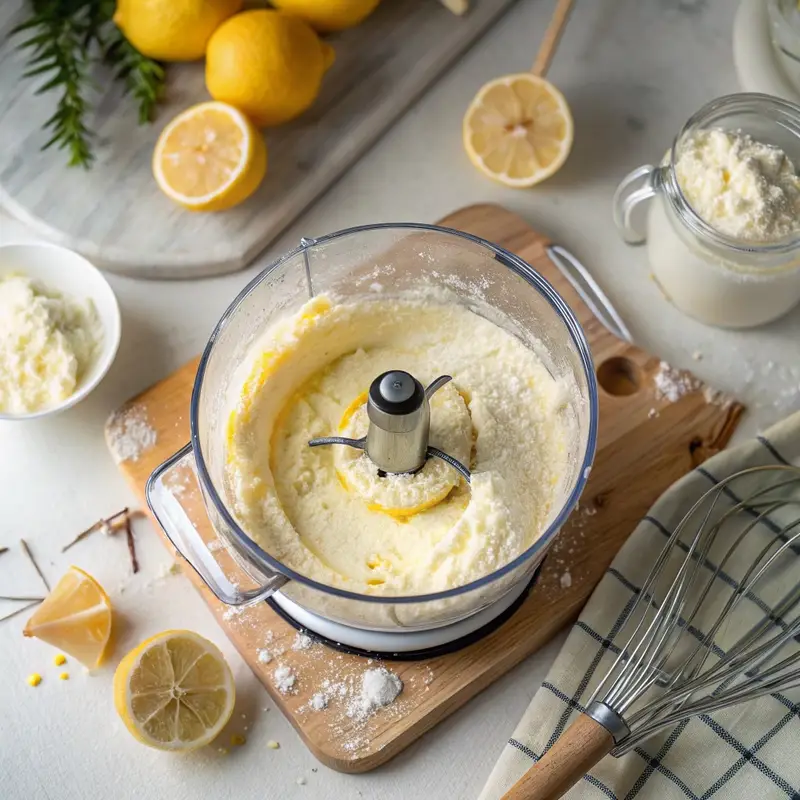 Cottage Cheese Lemon Mousse: Easy, Creamy, High-Protein Dessert 8 Blending cottage cheese lemon mousse