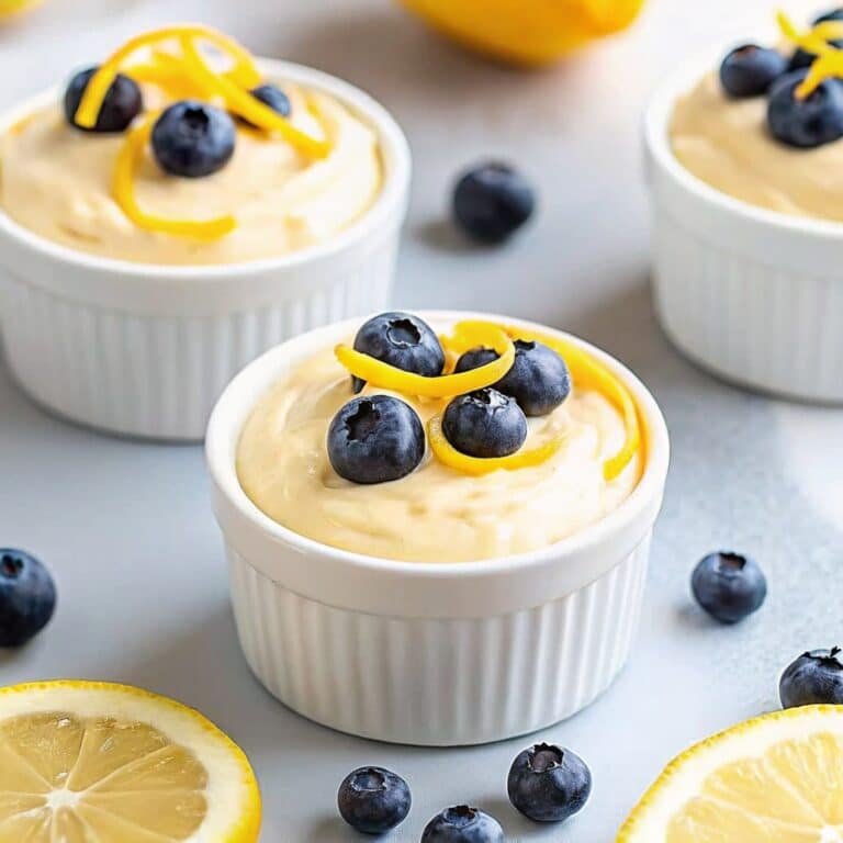 Cottage Cheese Lemon Mousse: Easy, Creamy, High-Protein Dessert 6 Printable cottage cheese lemon mousse recipe card